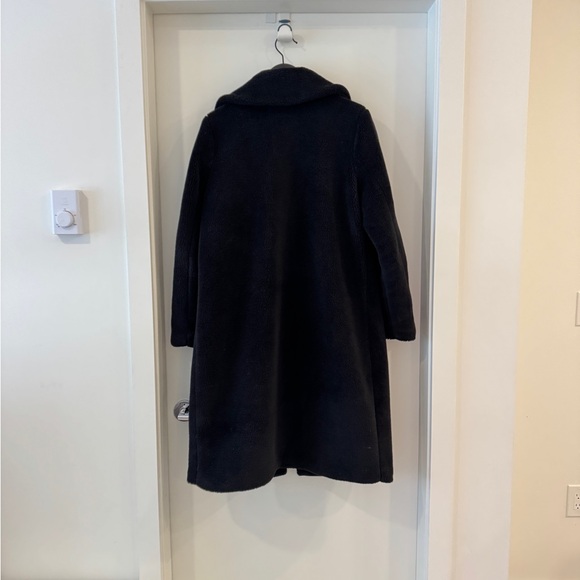 Vero Moda Midnight Black Teddy Coat - Picture 3 of 10